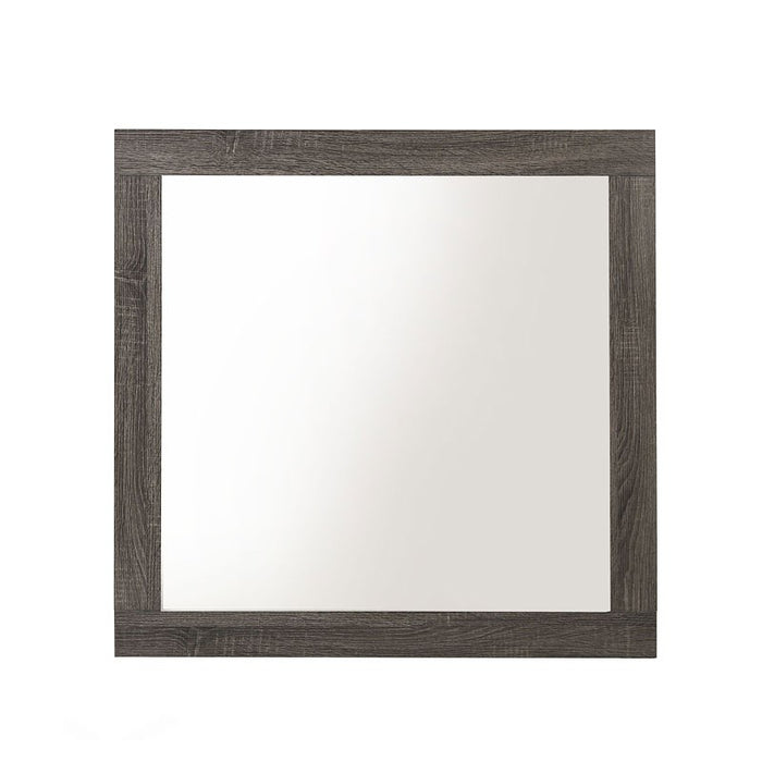 Avantika Rustic Gray Oak Mirror - Canales Furniture