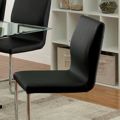 Lodia Black Side Chair - Canales Furniture