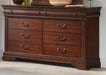 Chateau Sleigh 8 Drawer Dresser in Cherry - Canales Furniture