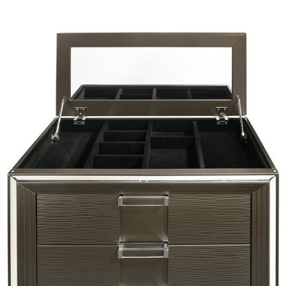Twenty Nine 5-Drawer Flip-Top Chest - Canales Furniture